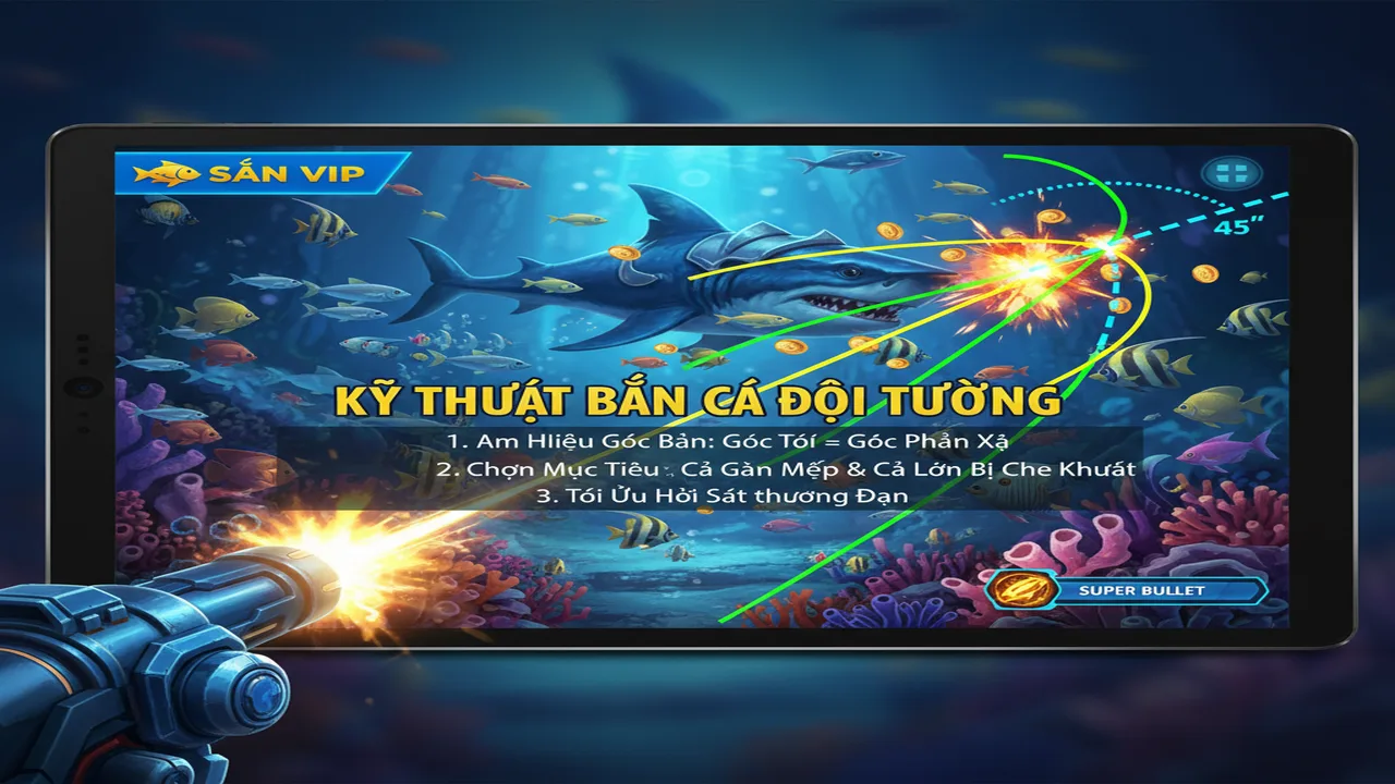 Bí quyết bắn cá dội tường: Kỹ thuật của cao thủ Sanvip