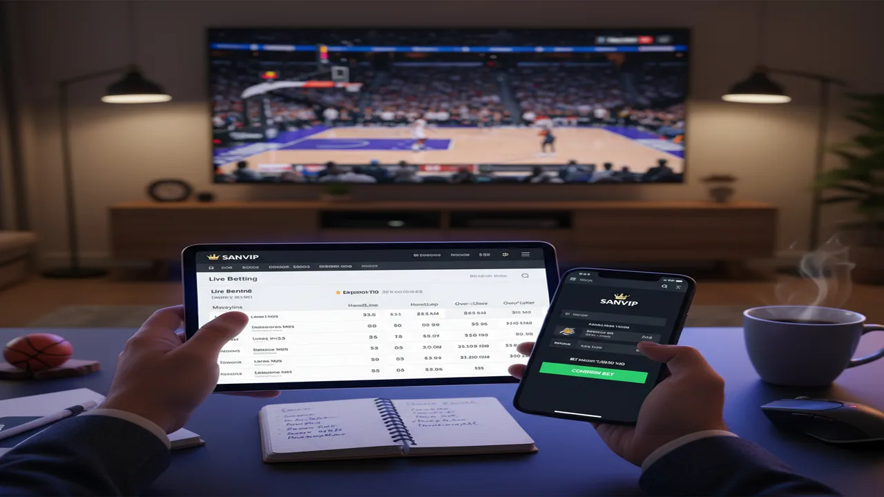 Hướng dẫn chơi cá cược bóng rổ trực tuyến Sanvip