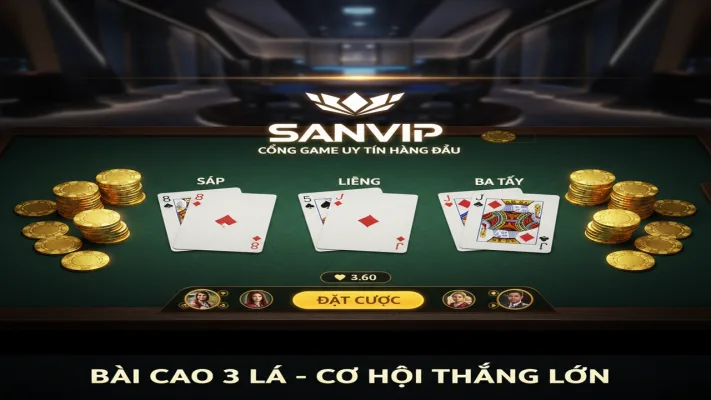Bí Kíp Chơi Bài Cào 3 Lá Trực Tuyến Thắng Lớn Tại Sanvip