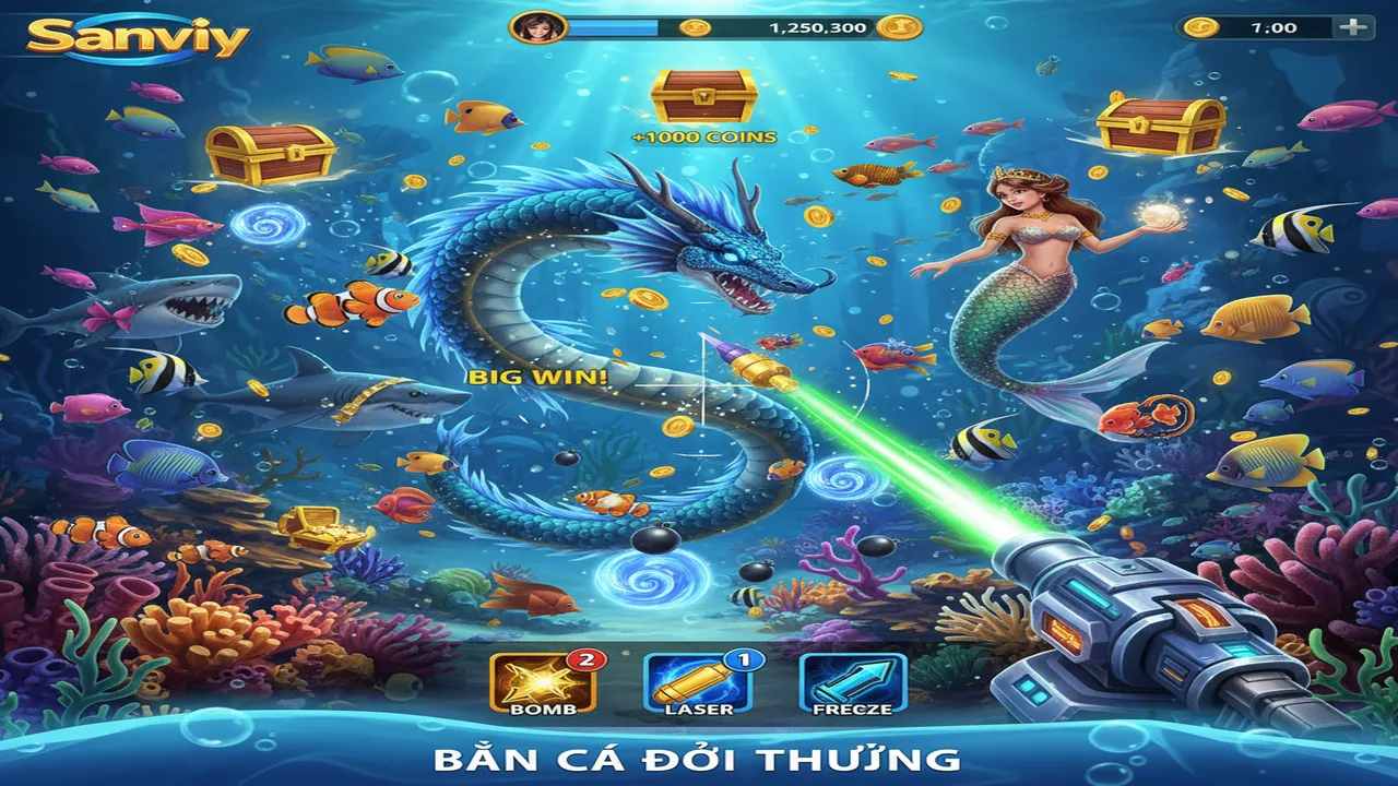 Hướng dẫn chơi Bắn cá đổi thưởng Sanvip