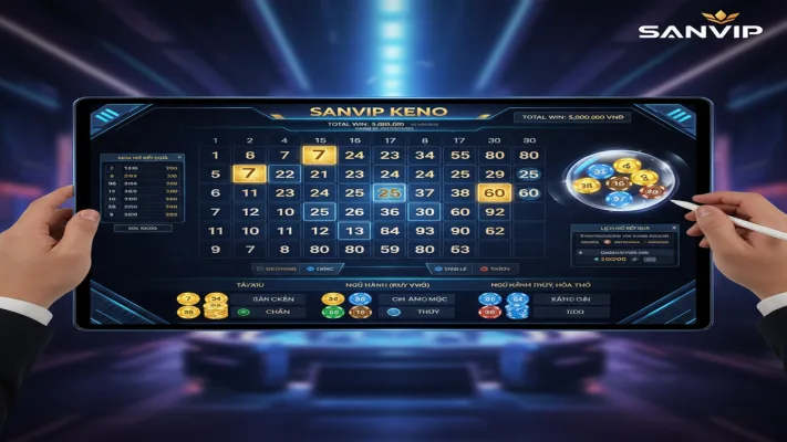 Cách Chơi Keno Trực Tuyến: Bí Quyết Chọn Số Thắng Lớn Tại Sanvip