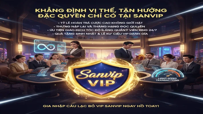 Đặc Quyền Thành Viên VIP Sanvip - Nâng Tầm Đẳng Cấp Thượng Lưu