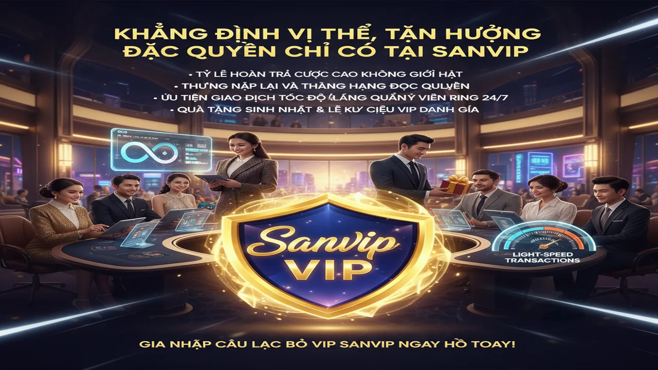 Đặc quyền của thành viên VIP Sanvip