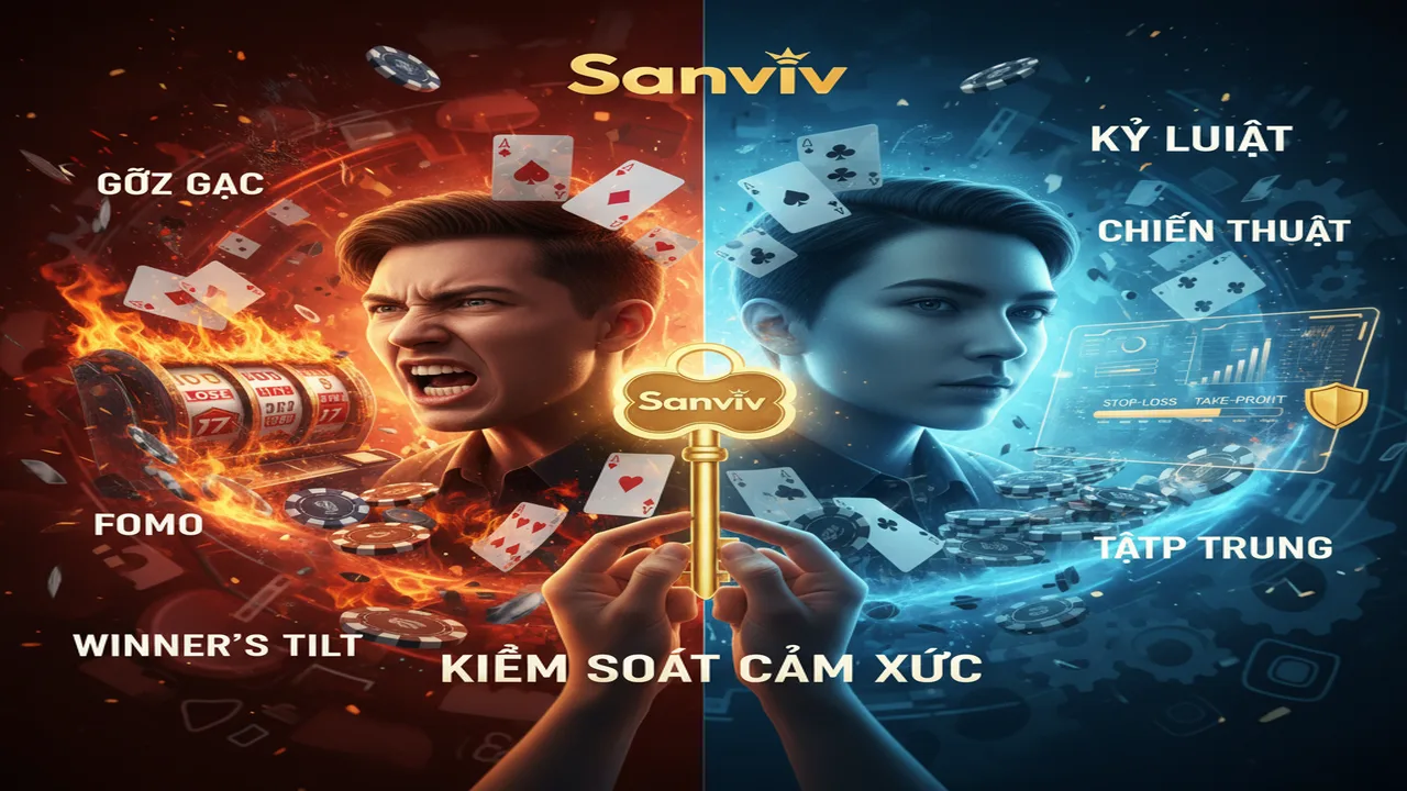 Nghệ thuật kiểm soát cảm xúc khi chơi Casino Sanvip