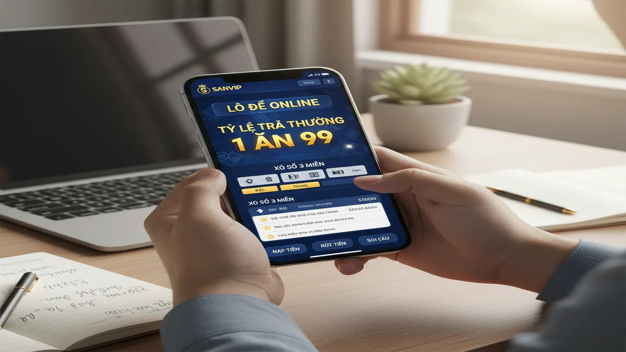 Hướng dẫn chơi Lô đề trực tuyến 1 ăn 99 Sanvip