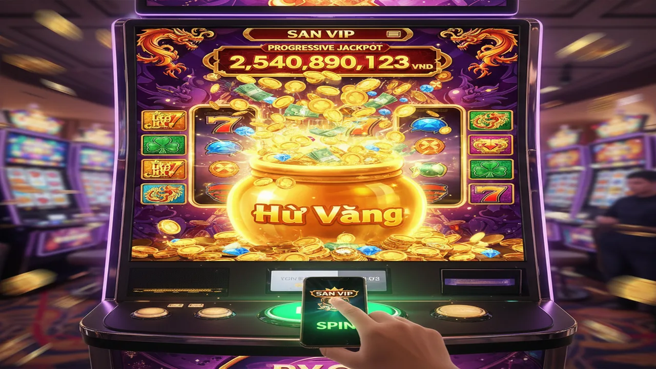 Cách chơi Nổ hũ Jackpot lũy tiến (Progressive) Sanvip