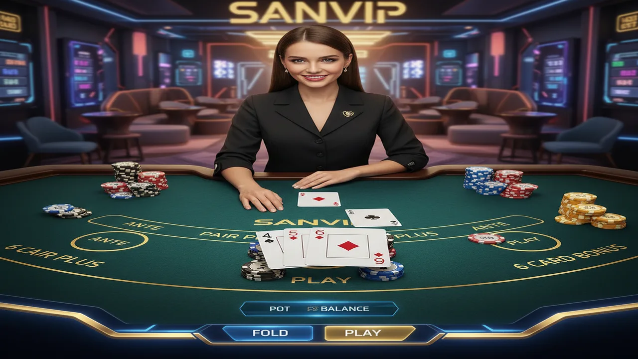 Hướng dẫn chơi bài Poker 3 lá (Three Card Poker) Sanvip