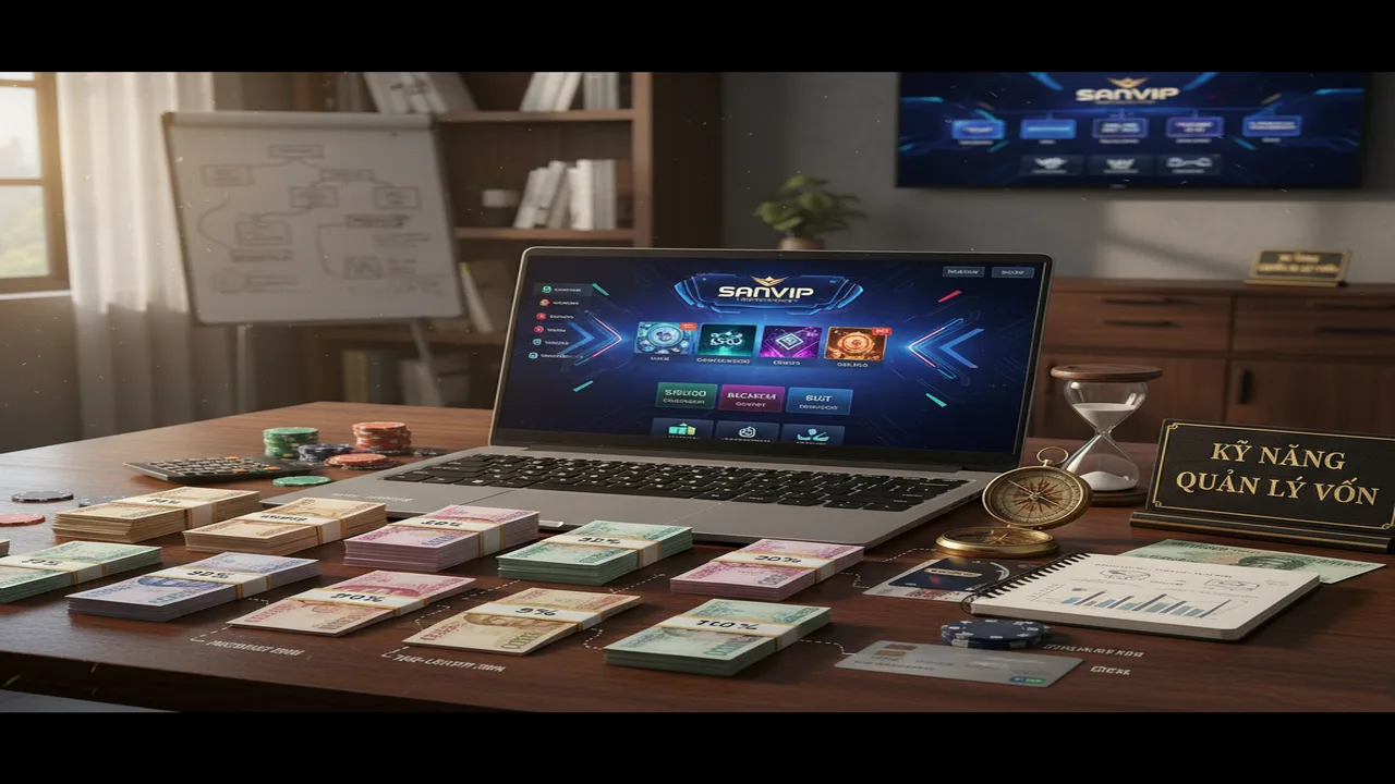 Chiến thuật quản lý vốn : Cách phân bổ tiền cược để không bị "cháy" tài khoản Sanvip