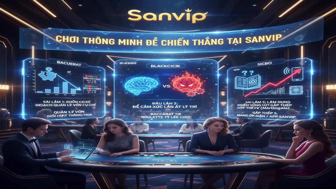 Những sai lầm chết người khi chơi Live Casino Sanvip