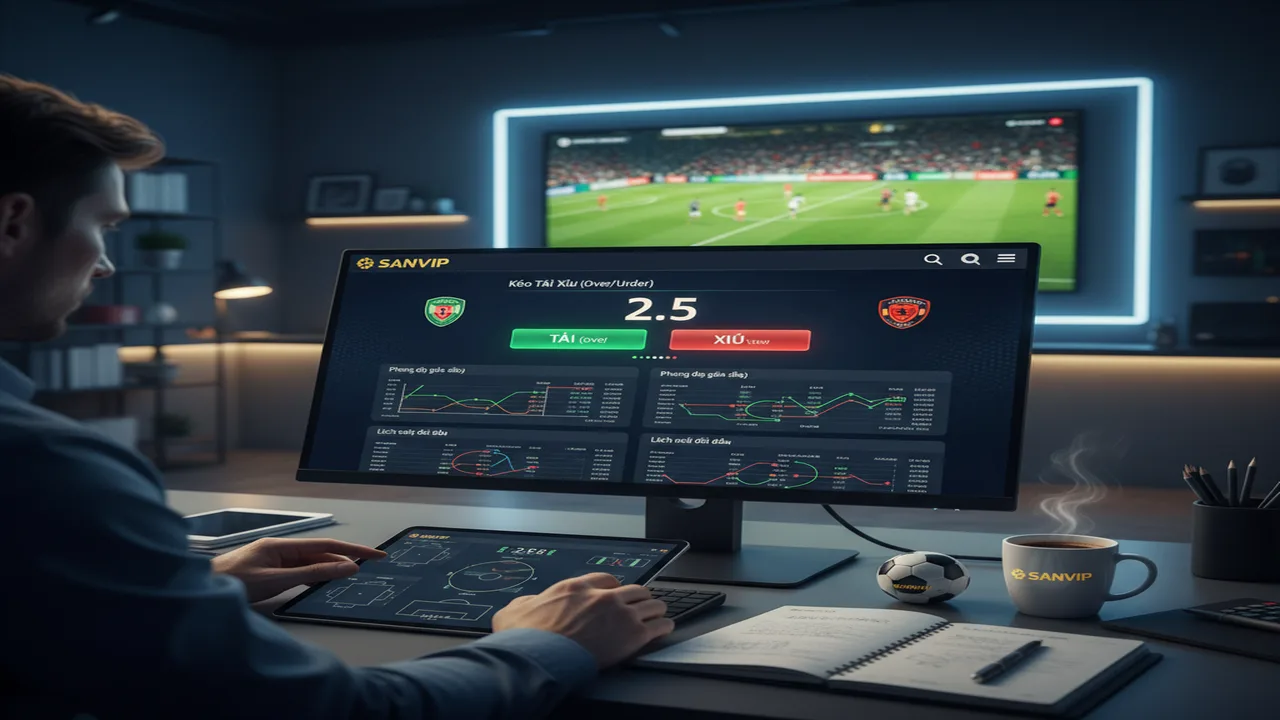 Cách soi kèo Tài Xỉu bóng đá cực chuẩn cho người mới Sanvip