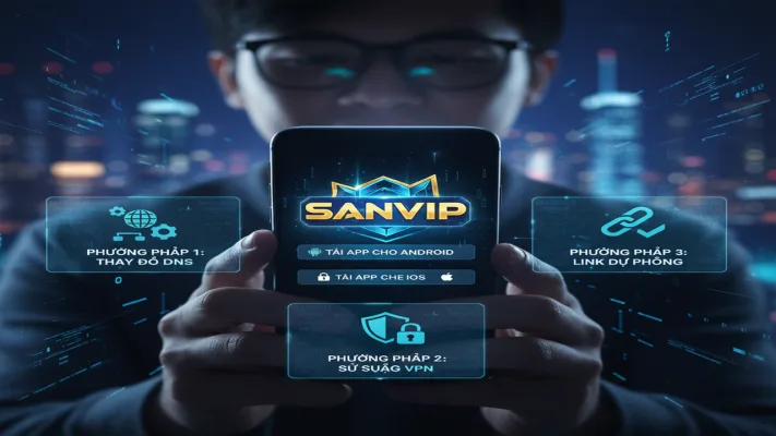 Hướng Dẫn Tải App Sanvip Khi Bị Nhà Mạng Chặn - Vượt Rào An Toàn
