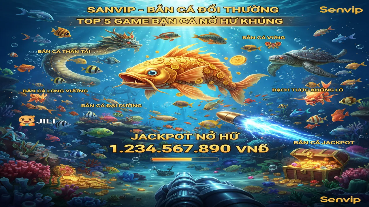 Top 5 trò chơi Bắn cá đồ họa đẹp, dễ nổ hũ nhất Sanvip