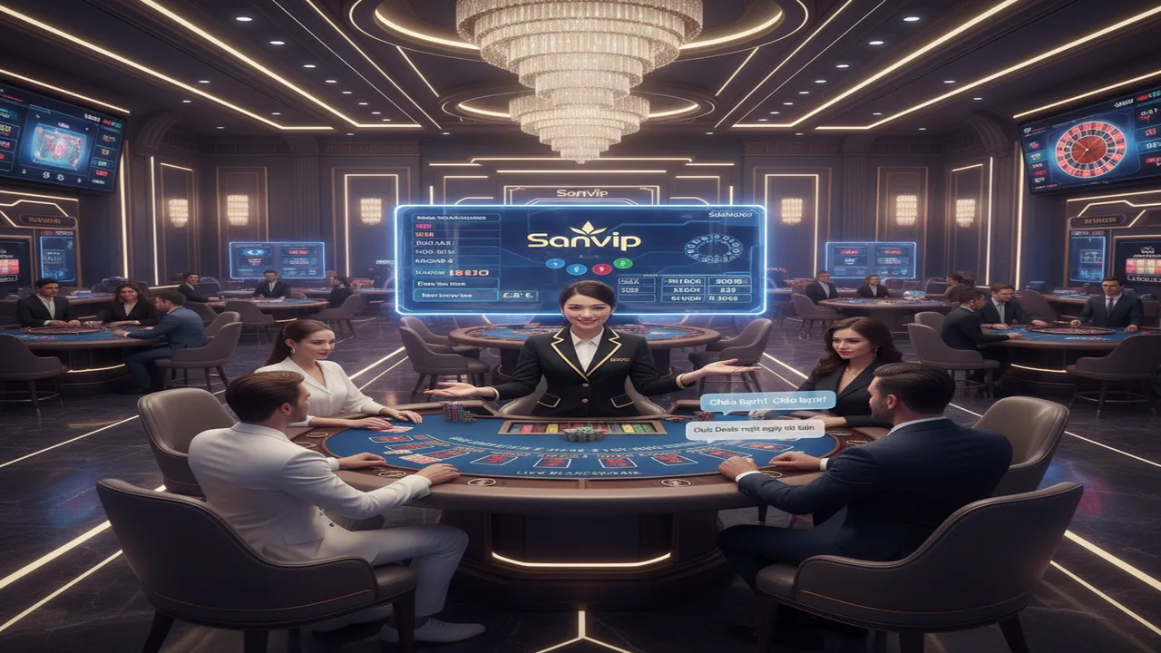 Hướng dẫn tương tác với Dealer tại sảnh Live Sanvip